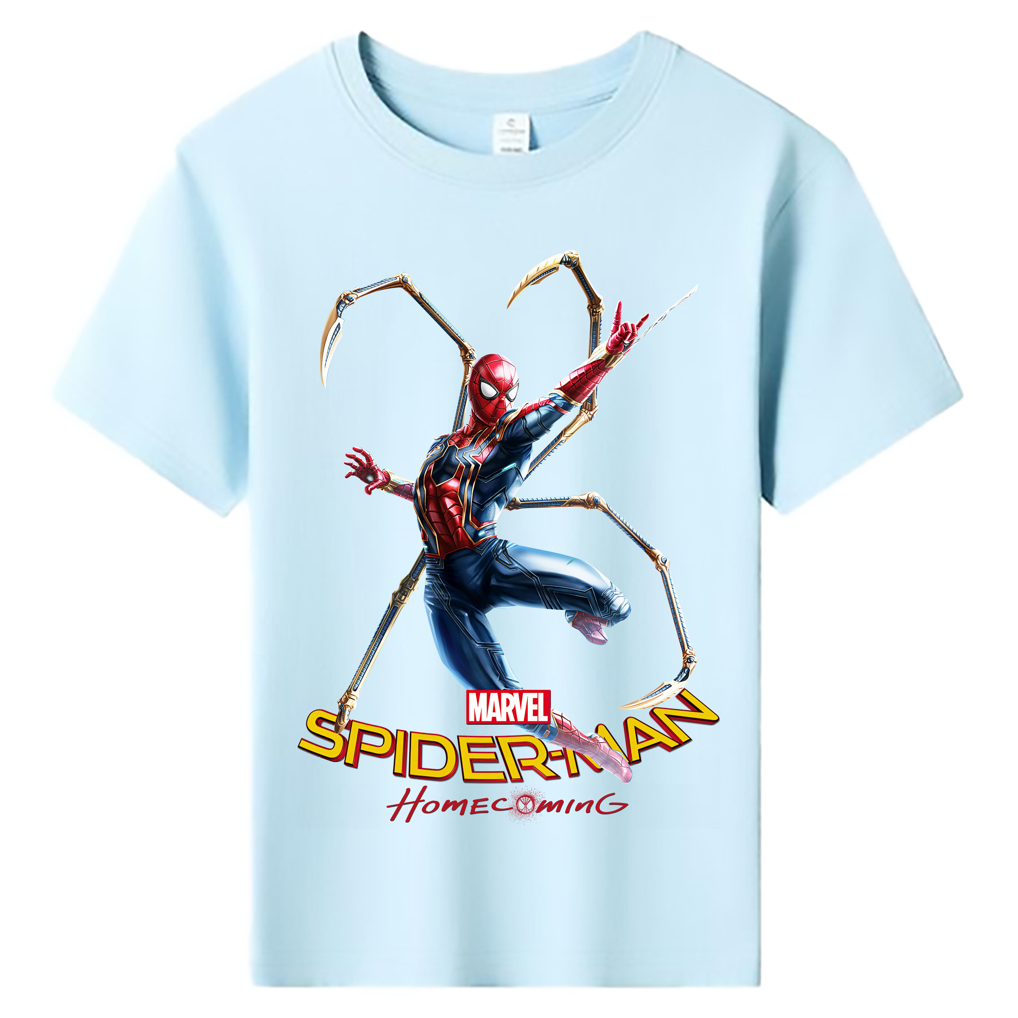（画像用） Spider Man スパイダーマン 綿100％キッズTシャツ（フロントプリント）